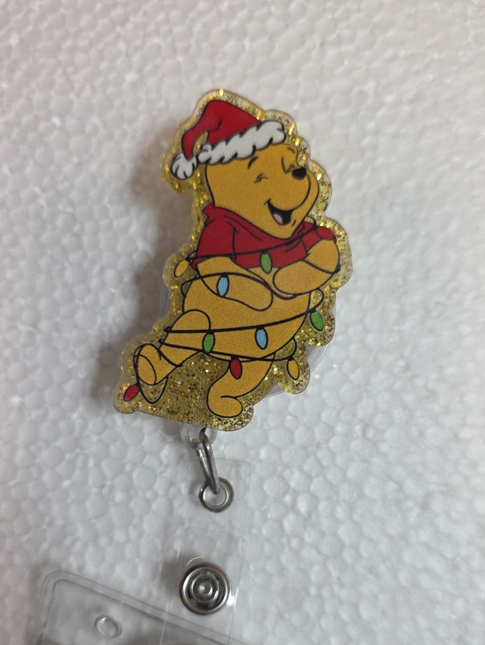 Holiday Pooh Badge Reel